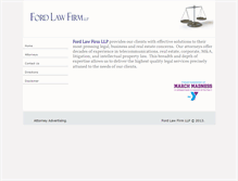 Tablet Screenshot of fordfirm.com